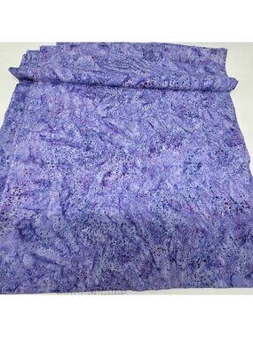 Purple Batik Cotton Fabric Abstract Pattern By the Yard 44" Wide Quilting Sewing